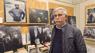 Emekli madenci Alaattin Kara, çektiği fotoğraflarla madencilik kültürünü anlatıyor