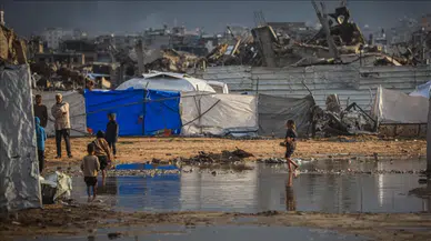 Gazze'deki şiddetli yağışlar nedeniyle son 24 saatte en az 10 kişi öldü