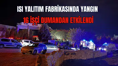 Elazığ'da ısı yalıtım fabrikasında yangın: 16 işçi dumandan etkilendi