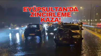 7 araç birbirine girdi, 2 kişi yaralandı