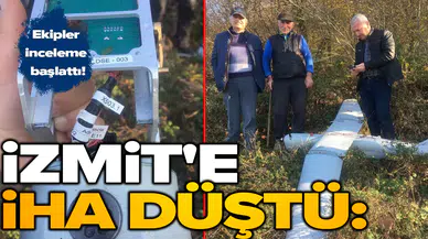 İzmit'e İHA düştü: Ekipler inceleme başlattı!