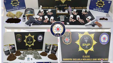 Elazığ’da uyuşturucu operasyonu: 19 kişi tutuklandı