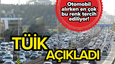 TÜİK açıkladı: Türkiye’de en çok tercih edilen otomobil rengi