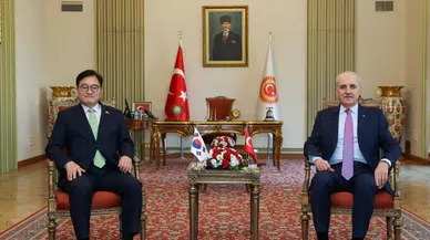 TBMM Başkanı Kurtulmuş, Güney Kore Ulusal Meclis Başkanı Won-Shik ile görüştü