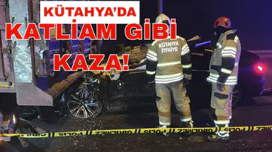 Otomobil, tıra çarptı: 4 ölü!