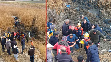Van'da otomobil sazlığa düştü: 5 yaralı!