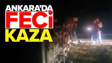 İşçi servisi devrildi, 14 kişi yaralandı!