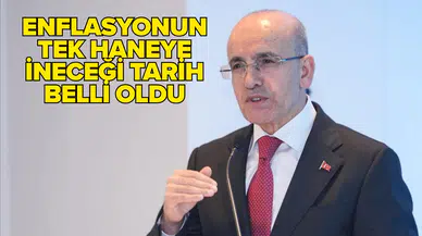 Bakan Şimşek'ten enflasyon müjdesi