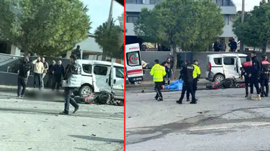İzmir'de korkunç kaza: Hafif ticari araç ile motosiklet çarpıştı! 1 ölü, 1 yaralı