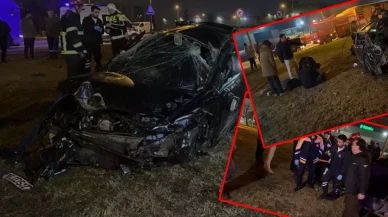 Bursa'da iki otomobil çarpıştı: Çok sayıda yaralı var!