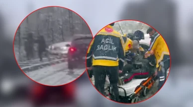 Esenyurt'ta kayan otomobil iki öğretmene çarptı!