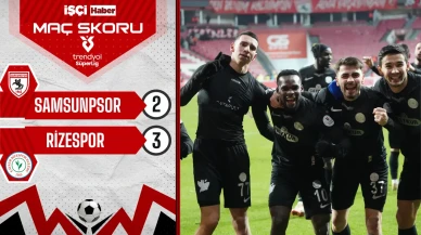 Rizespor, Samsunspor deplasmanında 2-0 geriye düşmesine rağmen 3-2 kazandı