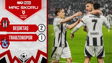 Beşiktaş, Trabzonspor'u 1-0 geriye düşmesine rağmen 2-1 mağlup etti