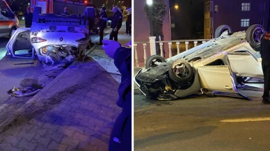 Zonguldak'ta feci kaza: Otomobil takla attı! 5 yaralı