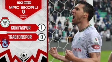 Trabzonspor, Konyaspor'a son dakikada mağlup oldu!