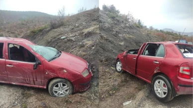Uçuruma yuvarlanan otomobildeki yaşlı kadın öldü