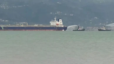 İzmit Körfezi'nde tanker gemisinde yangın çıktı