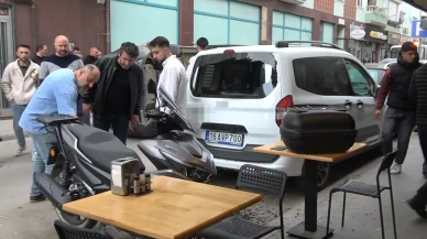 Yalova'da korkutan kaza: Sokağa hızlı giren cip, 4 araca çarparak yan yattı