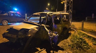 Amasya'da feci kaza! Minibüs ile hafif ticari araç çarpıştı: 7 yaralı