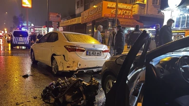 Bursa'da kazaya müdahale eden polise kamyonet çarptı!