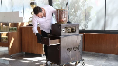 Elazığ’da 100 yıllık kahve makinesi yeniden hayat buldu!