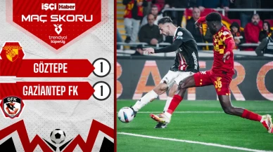 Göztepe, Gaziantep FK karşısında puanı uzatmalarda kurtardı