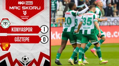 Konyaspor, Göztepe'yi 1-0 mağlup etti