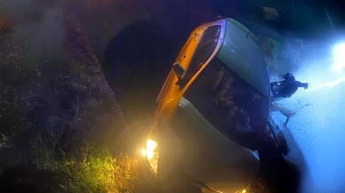 Adana'da otomobil devrildi: 2 yaralı!