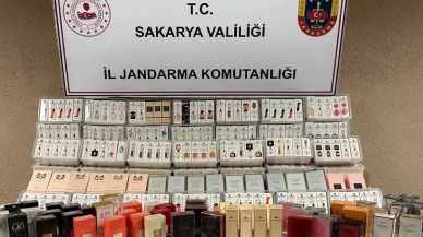 Sakarya'da 1,5 milyon liralık kaçak parfüm bulundu!