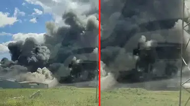 Gebze'de boya fabrikasında yangın çıktı!