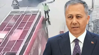 Bakanı Yerlikaya'dan polisin üzerine süren CHP'nin otobüs şoförüne tepki!