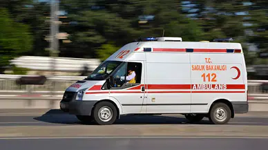Konya'da taksi ve motosiklet çarpıştı