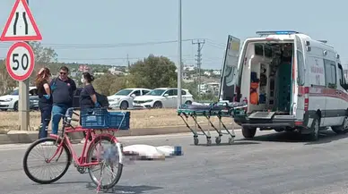 Mersin'de acı kaza! Otomobilin çarptığı bisikletli can verdi!