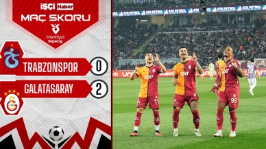 Galatasaray'ın şampiyonluk meşalesi Trabzonspor deplasmanında da yandı!