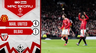 Manchester United, Athletic Bilbao'yu 4 golle geçti!