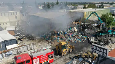 Eskişehir'de geri dönüşüm tesisinde yangın!