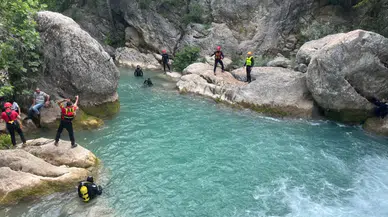 Isparta'da yürek burkan olay: Kanyonda suya düşen üniversite öğrencisi can verdi