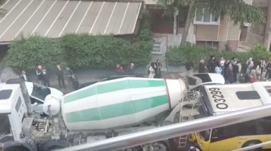 Kartal’da İETT otobüsü ile beton mikseri çarpıştı