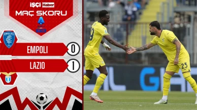 Lazio, Empoli deplasmanında tek golle kazandı