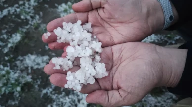 Yozgat’ta dolu sürprizi: Tarım alanları bembeyaz oldu