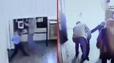 Sivas'ta öğretmenin nefes borusuna yemek kaçan öğrencisini Heimlich manevrasıyla kurtarma anı kamerada!