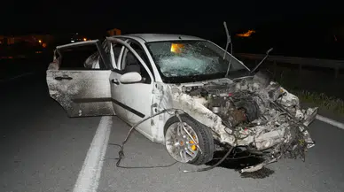 Kırıkkkale'de feci kaza! Bariyerlere çarpan araçtan fırladı, olay yerinde can verdi