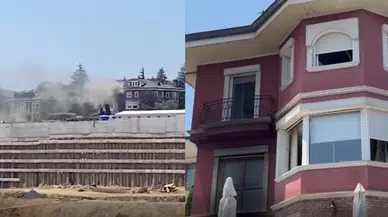 Sarıyer'de villa yangını! Alevler yükseldi