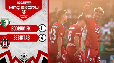 Beşiktaş'a Bodrum FK deplasmanında farklı galibiyet yetmedi!