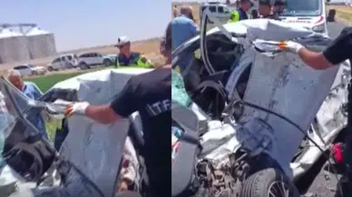 Mardin'de otomobil ile beton mikseri çarpıştı: 2 ölü, 1 yaralı!