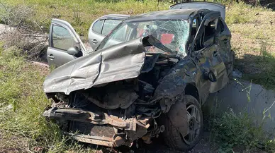 Malatya'da korkunç kaza! Otomobil şarampole uçtu: 10 yaralı!