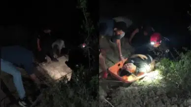 Adana'da korkunç kaza: Otomobil uçuruma uçtu!