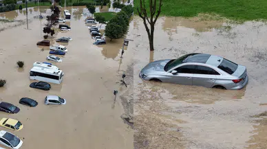 Trabzon'u sel vurdu, yollar dereye döndü