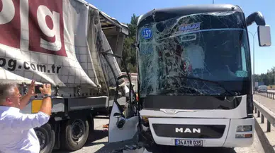 TEM Otoyolu'nda zincirleme kaza