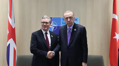 Cumhurbaşkanı Erdoğan, İngiltere Başbakanı Starmer ile bir arada!
